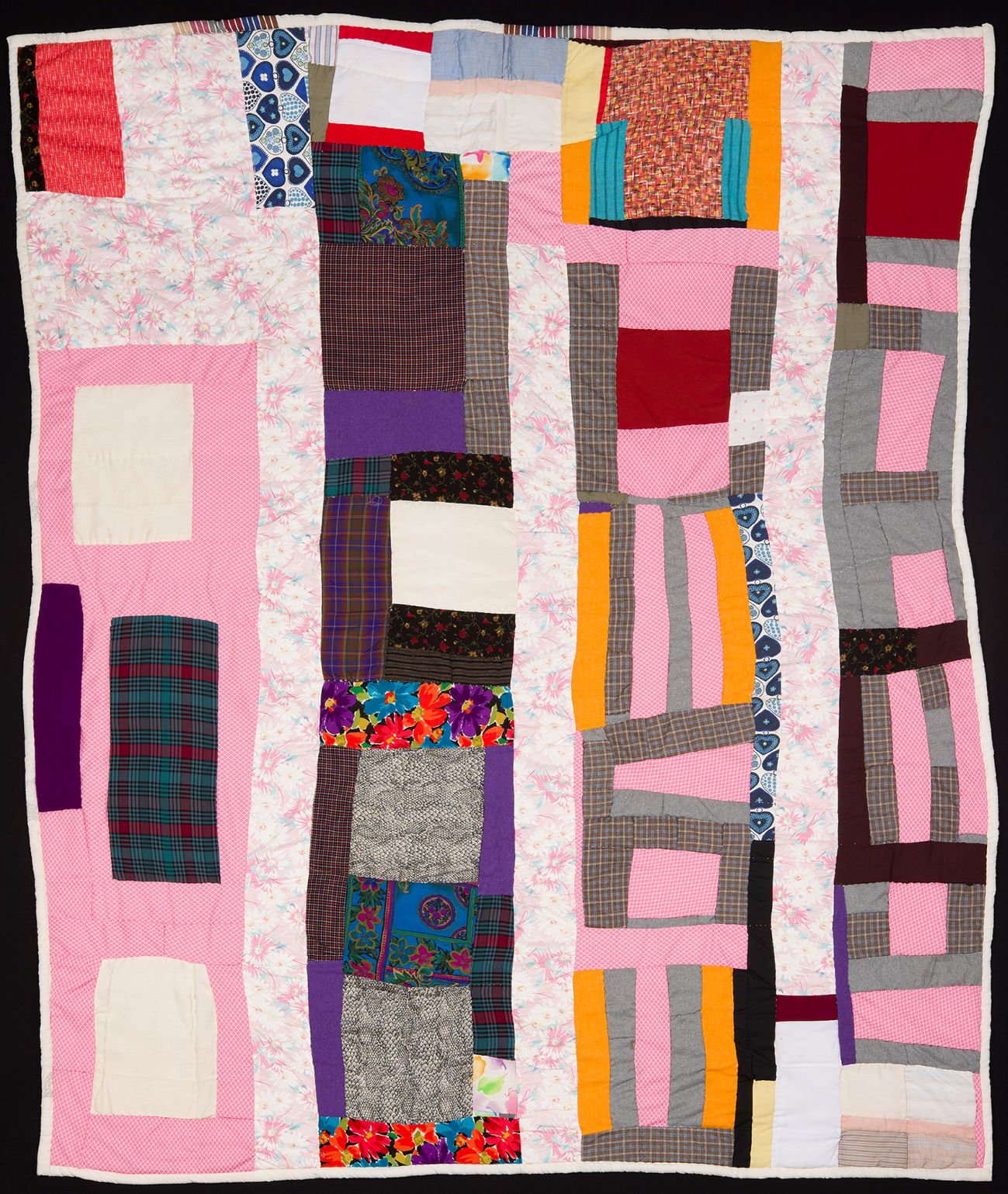 Photograph of multicolor quilt by Irene Williams